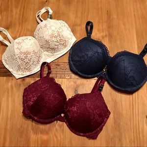 3 Victorias Secret Very Sexy Push Up Multiway 32DD